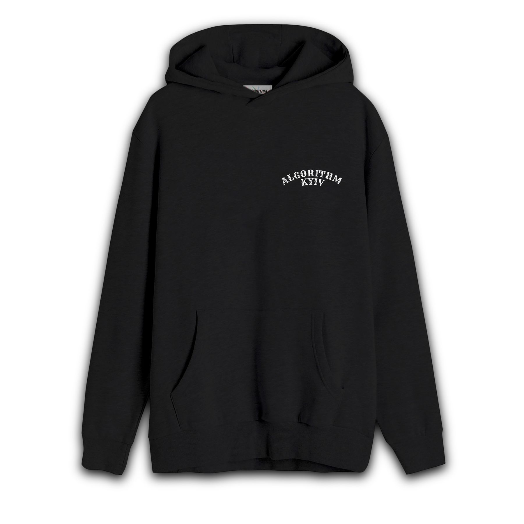 A.W.P.Z COLLAGE HOODIE / BLACK　XL Algorithm Kyiv